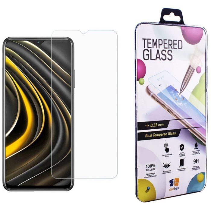 Стекло защитное Drobak Xiaomi Poco M3 Фото