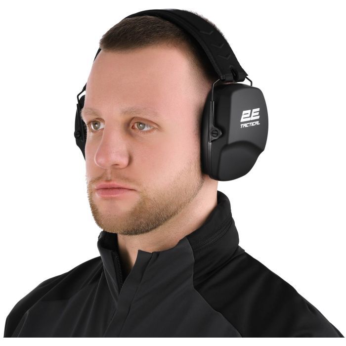 Наушники для стрельбы 2E Defence NRR 25 dB пасивні Black Фото 2