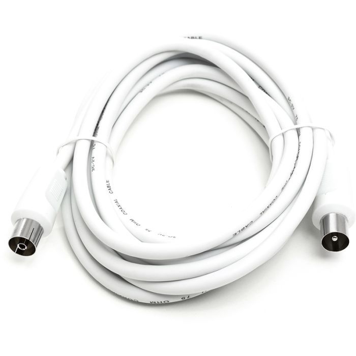 Кабель телевизионный PowerPlant AV 75 Ом, 3.0 м, white Фото
