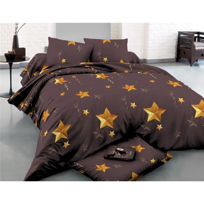 Постельное белье MirSon Сатин 22-1272 Stellar 200х220 євро Фото