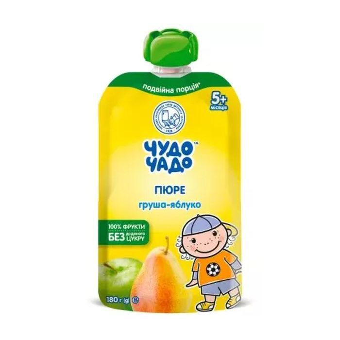 Детское пюре Чудо-Чадо Груша Яблоко 180 г Фото