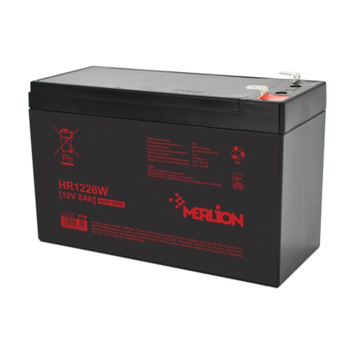 Батарея к ИБП Merlion 12V-8.0Ah, HR1226W Фото