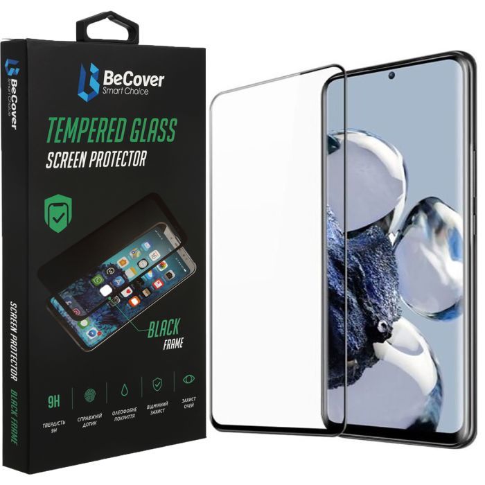 Стекло защитное BeCover Xiaomi 12T / 12T Pro Black Фото