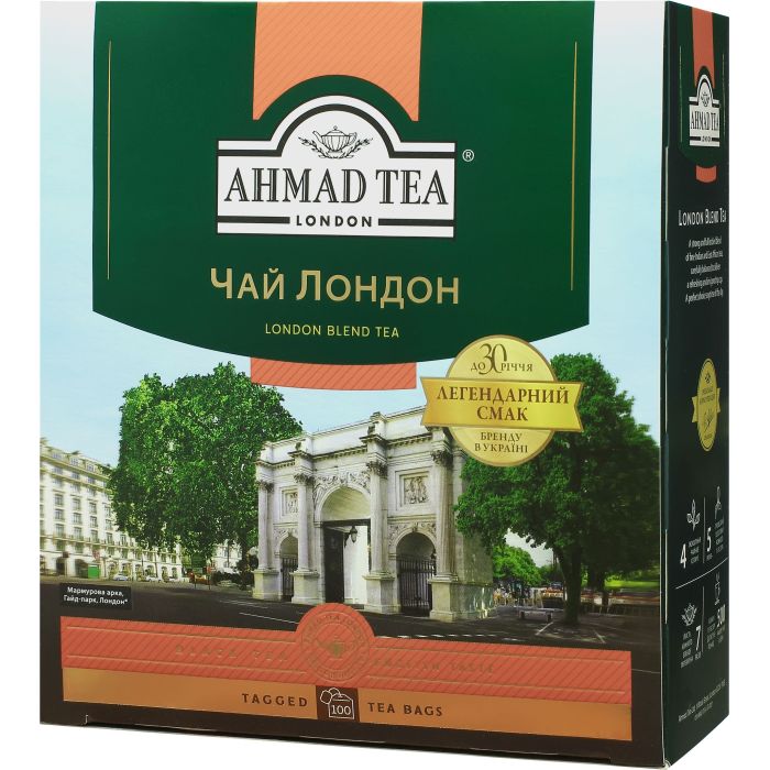 Чай Ahmad Tea London 100х2 г Фото