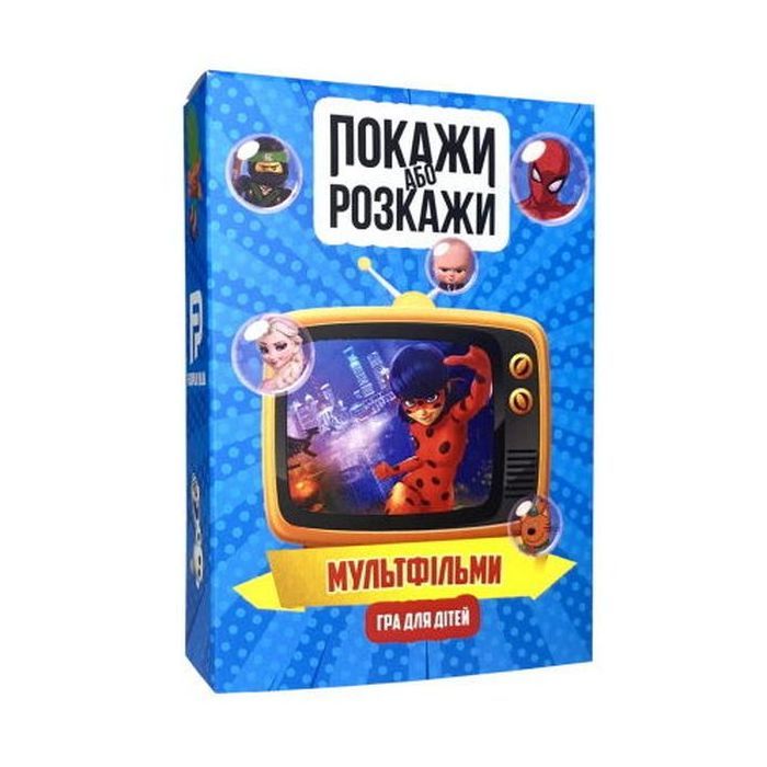 Настольная игра PLAYROOM Покажи або розкажи. Мультфільми, українська Фото