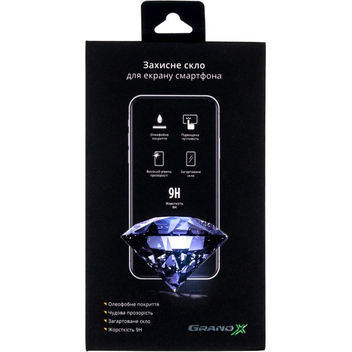Стекло защитное Grand-X Apple iPhone 14 Pro 9D black Фото