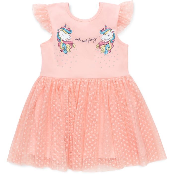 Платье детское POP FASHION с фатиновой юбкой с единорогами Фото