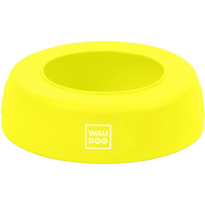 Посуда для собак WAUDOG Silicone Миска-непроливайка 1 л жовта Фото