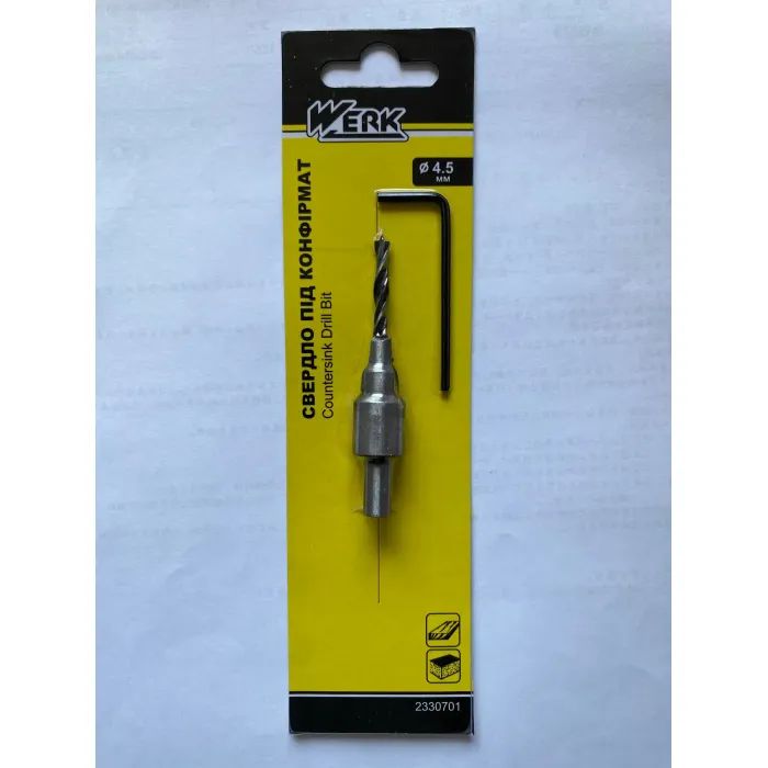 Сверло Werk по дереву под конфирмат – 4.5мм Фото