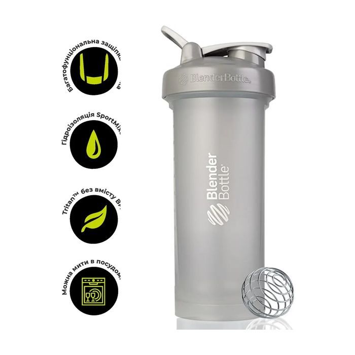 Шейкер спортивный BlenderBottle Pro45 1270ml Pebble Grey Фото