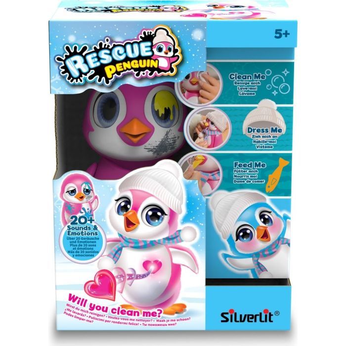 Интерактивная игрушка Silverlit Врятуй Пінгвіна рожева Фото