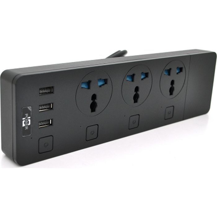 Сетевой фильтр питания Voltronic TВ-Т11, 3роз, 3*USB Black Фото
