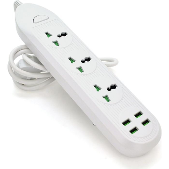 Сетевой фильтр питания Voltronic TВ-Т16mini, 3роз, 4*USB White Фото