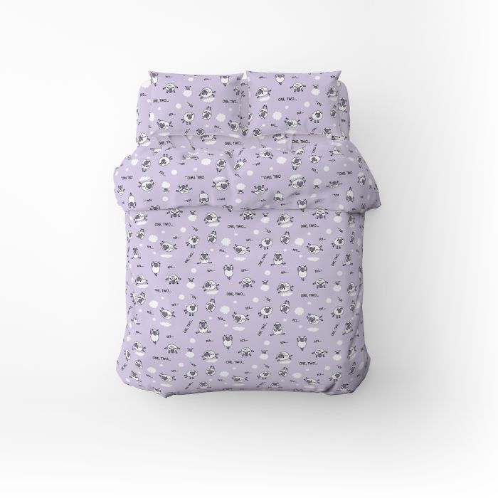 Детский постельный набор Home Line Ягнята сиреневые Фото
