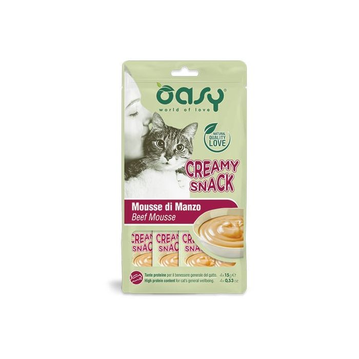 Лакомство для котов OASY Creamy Говядина 60 г Фото