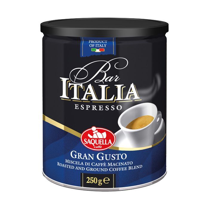 Кофе SAQUELLA Bar Italia Gran Gusto молотый 250 г Фото