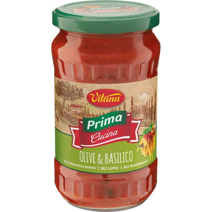 Соус Vitana Olive and Basil томатный 350 г Фото