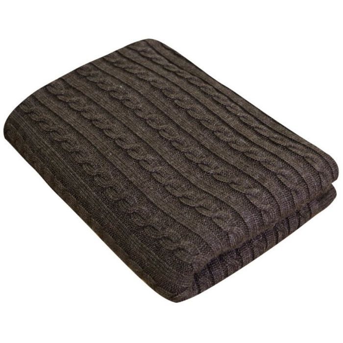 Плед Прованс SOFT косы Мокко 140х180 см Фото