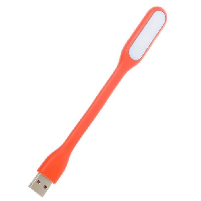 Лампа USB Optima LED, гнучка, 2 шт, помаранчевий Фото