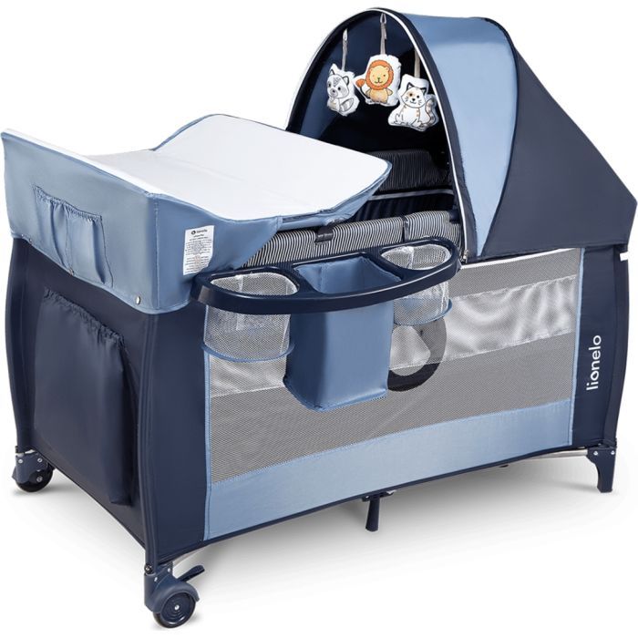Детский манеж Lionelo Sven Plus Blue Navy Фото