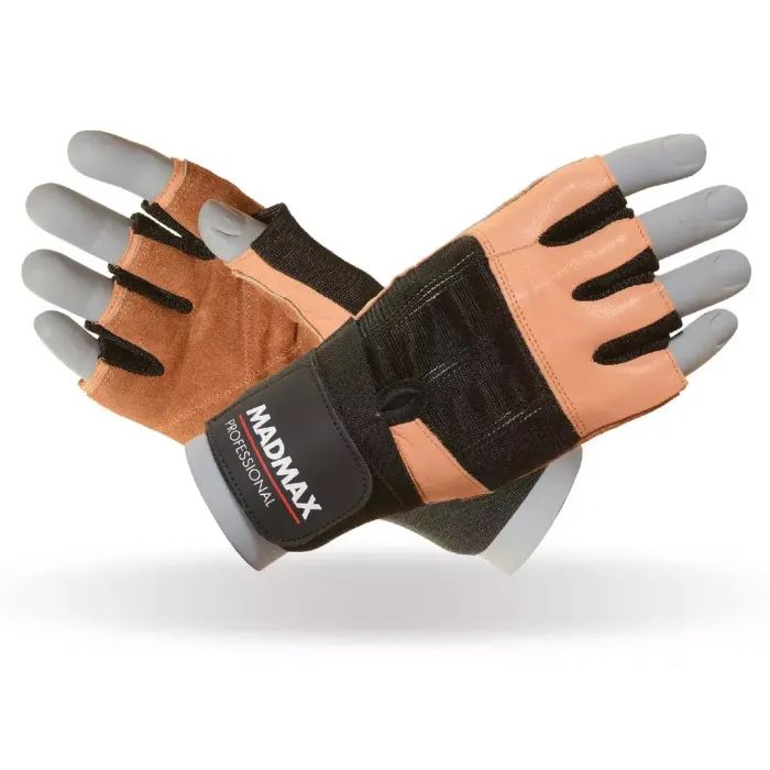 Перчатки для фитнеса MadMax MFG-269 Professional Brown M Фото