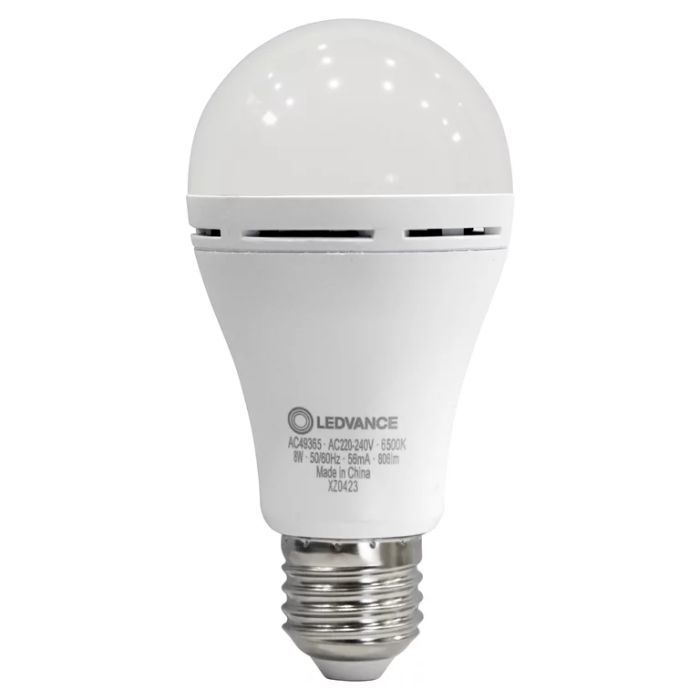 Лампочка LEDVANCE акумуляторна A60 8W 806Lm 6500К E27 Фото
