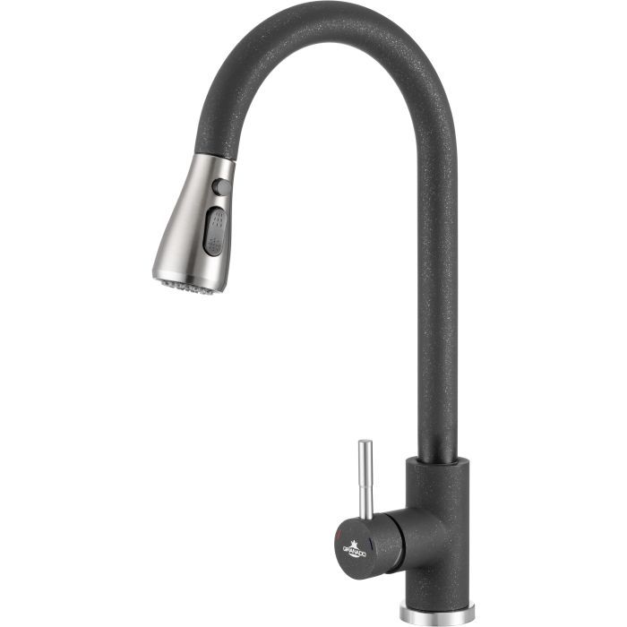 Смеситель GRANADO Campo LUX black shine Фото