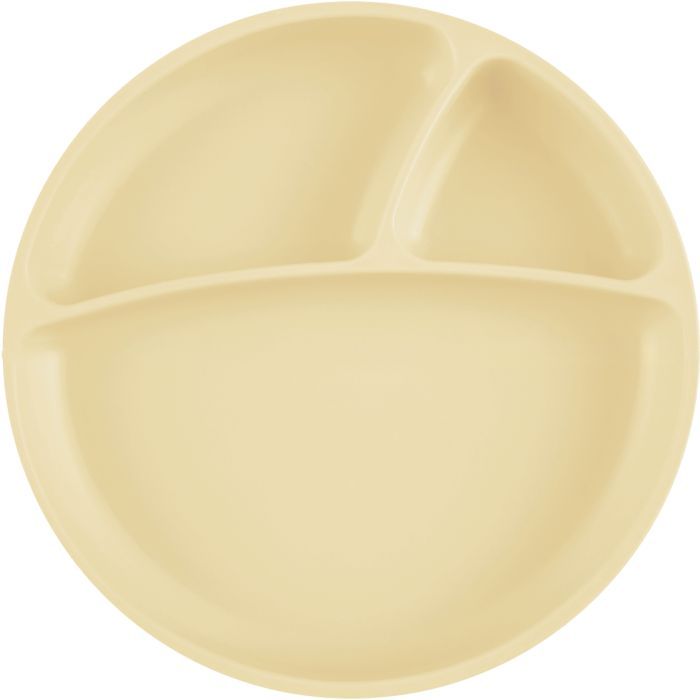 Тарелка детская MinikOiOi Portions секційна Mellow Yellow Фото