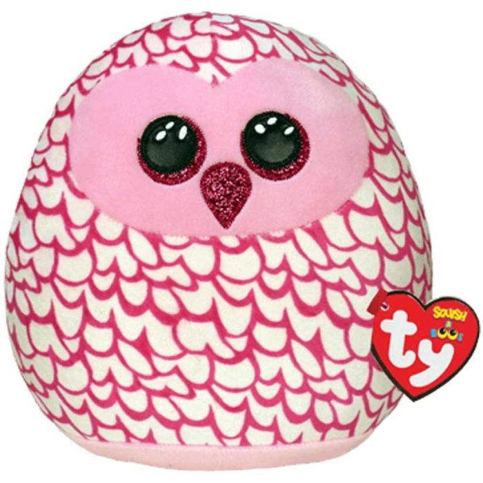 Мягкая игрушка Ty Squish-a-Boos Розовая сова Pinky 20 см Фото