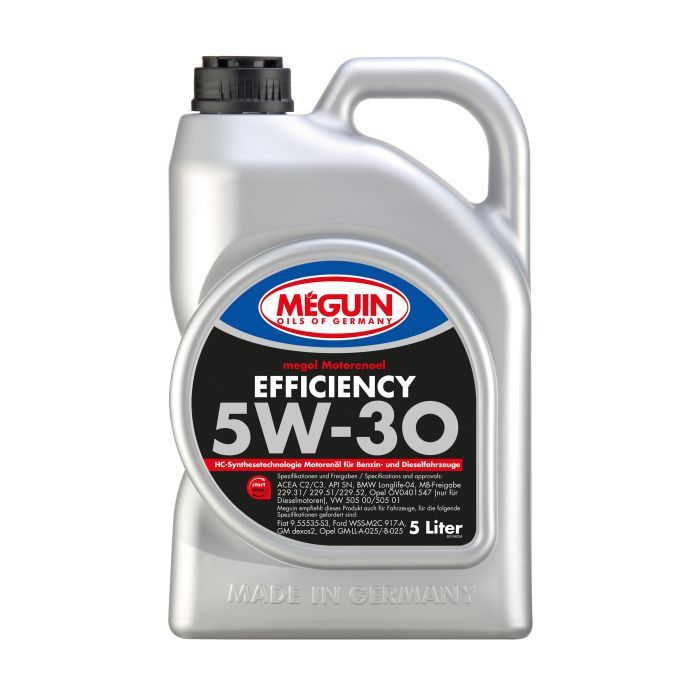 Моторное масло Meguin EFFICIENCY SAE 5W-30 5л Фото