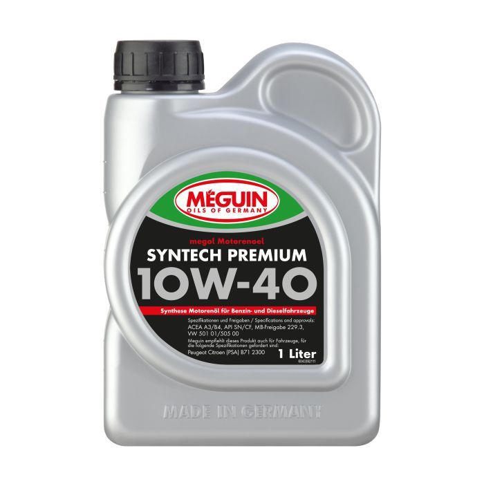 Моторное масло Meguin SYNTECH PREMIUM SAE 10W-40 1л Фото