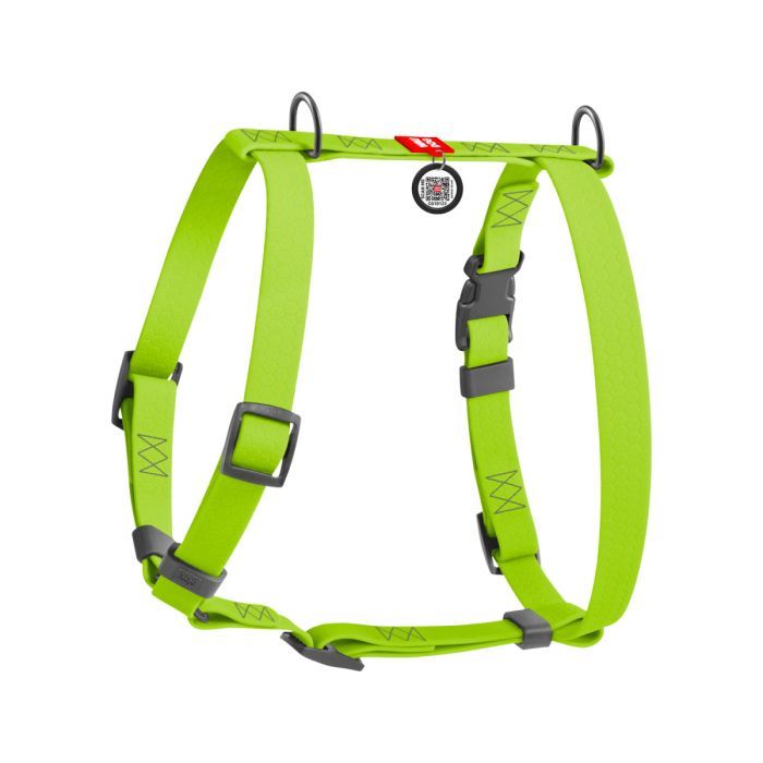 Шлей для собак WAUDOG Waterproof анатомическая Н-образная S салатовая Фото