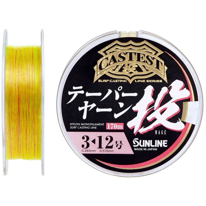 Леска Sunline Castest Tapered 170m конусна 0.235-0.570mm 4.0kg Фото