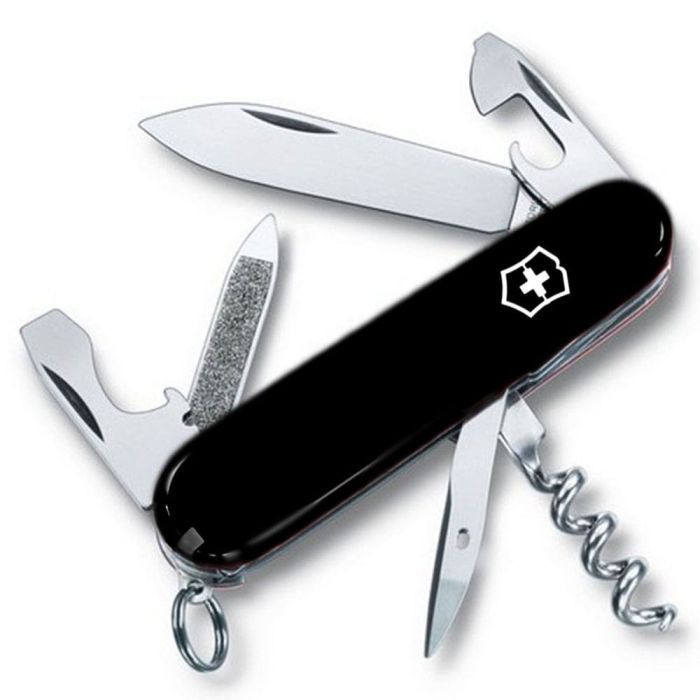 Нож Victorinox Sportsma 84 мм Чорний Фото