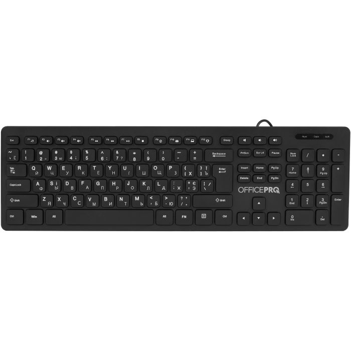Клавиатура OfficePro SK276 USB Black Фото