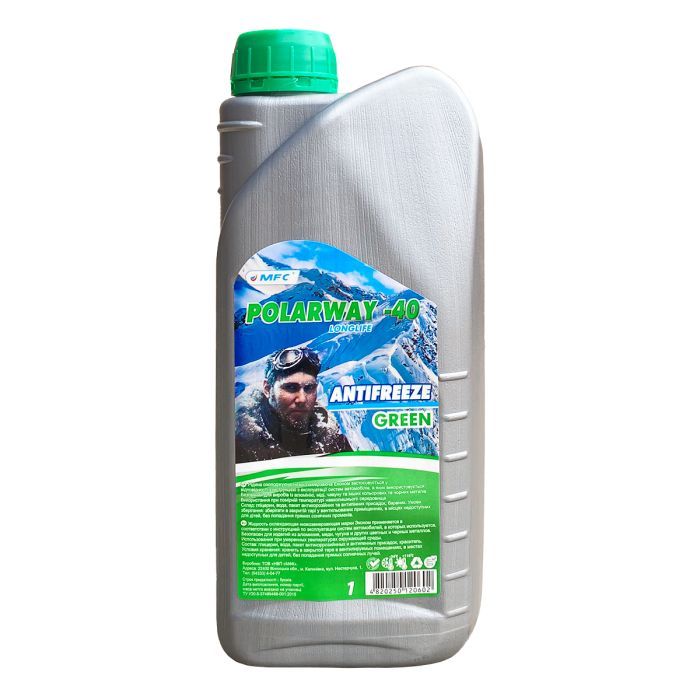 Антифриз МФК "POLAR WAY" зелений 0.92кг Фото