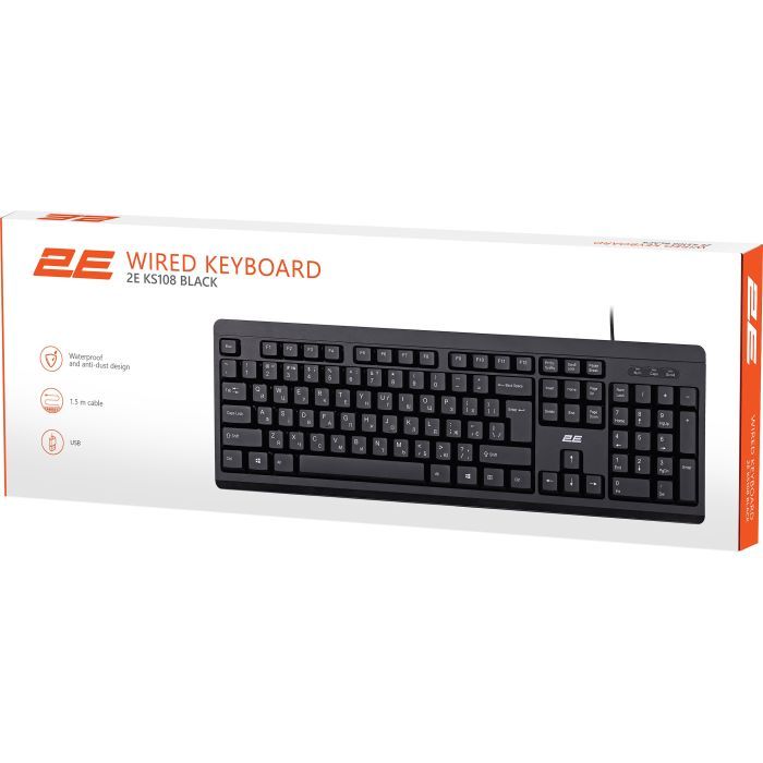 Клавиатура 2E KS108 USB Black Фото 6