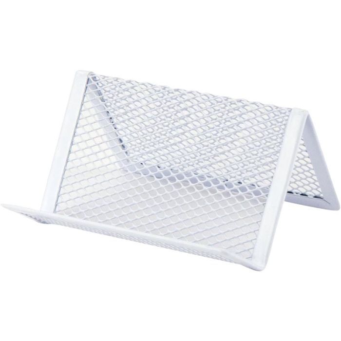 Подставка для визиток Axent металлическая 95x80x60 мм белая Фото