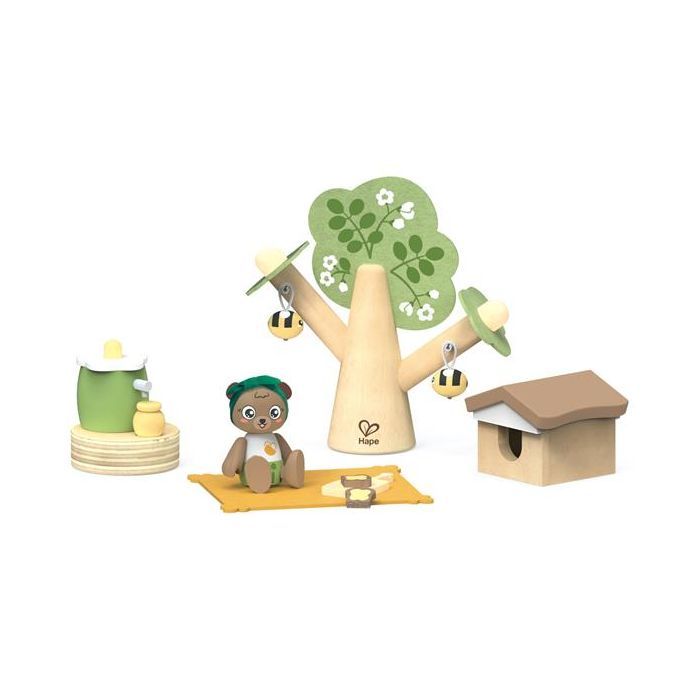 Игровой набор Hape дерев'яний Ведмедик і бджоли Фото