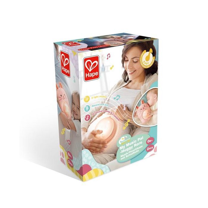Ночник Hape Музична іграшка-нічник Зайчик рожевий Фото 8