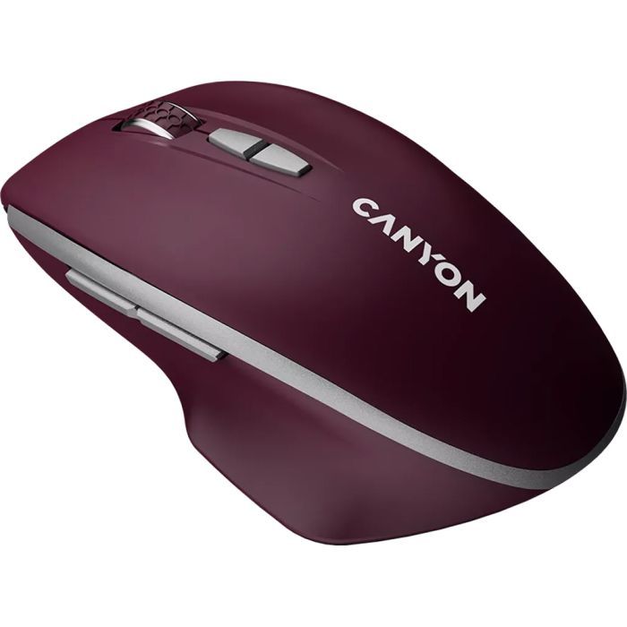 Мышка Canyon MW-21 Wireless Blue LED Burgundy Фото