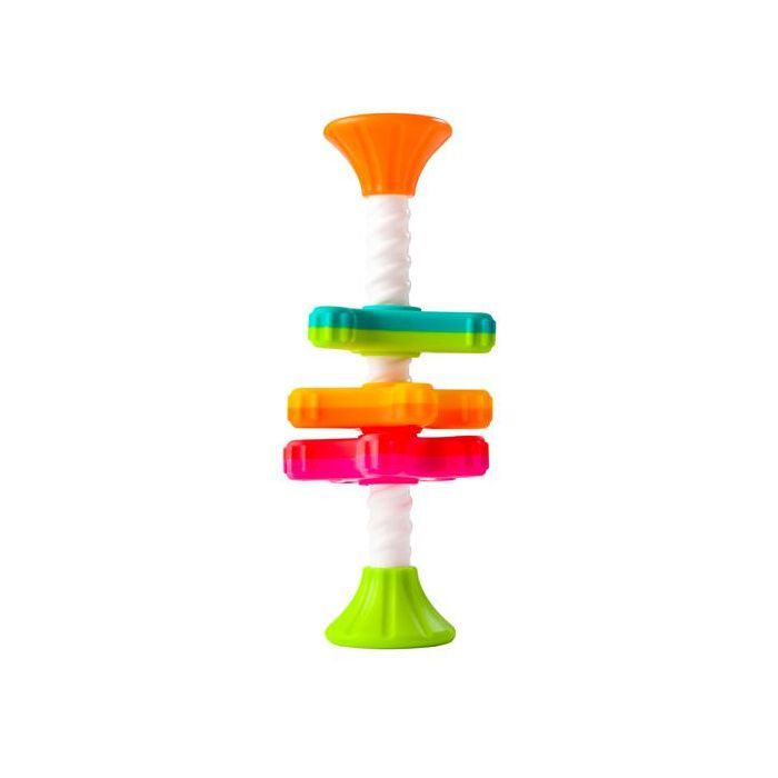 Развивающая игрушка Fat Brain Toys Пирамидка- спиннер MiniSpinny тактильная Фото