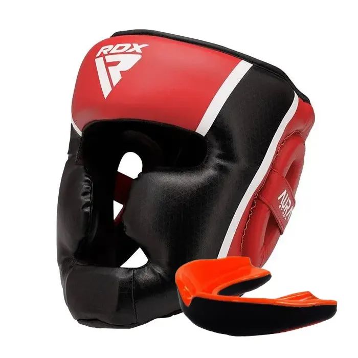 Боксерский шлем RDX Aura Plus T-17 Red/Black M Фото