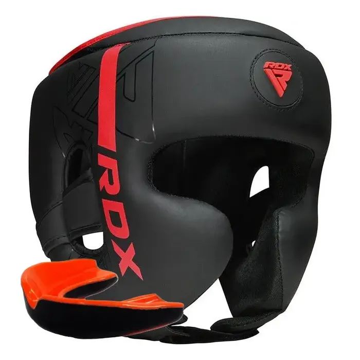 Боксерский шлем RDX F6 KARA Matte Red XL Фото