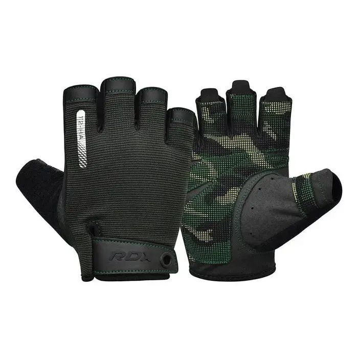 Перчатки для фитнеса RDX T2 Half Army Green S Фото