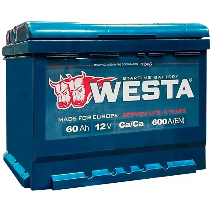 Аккумулятор автомобильный Westa 6CT-60 А (1) А 600A Фото