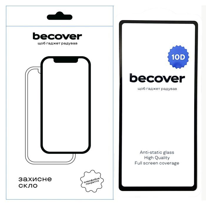 Стекло защитное BeCover Google Pixel 7a 10D Black Фото