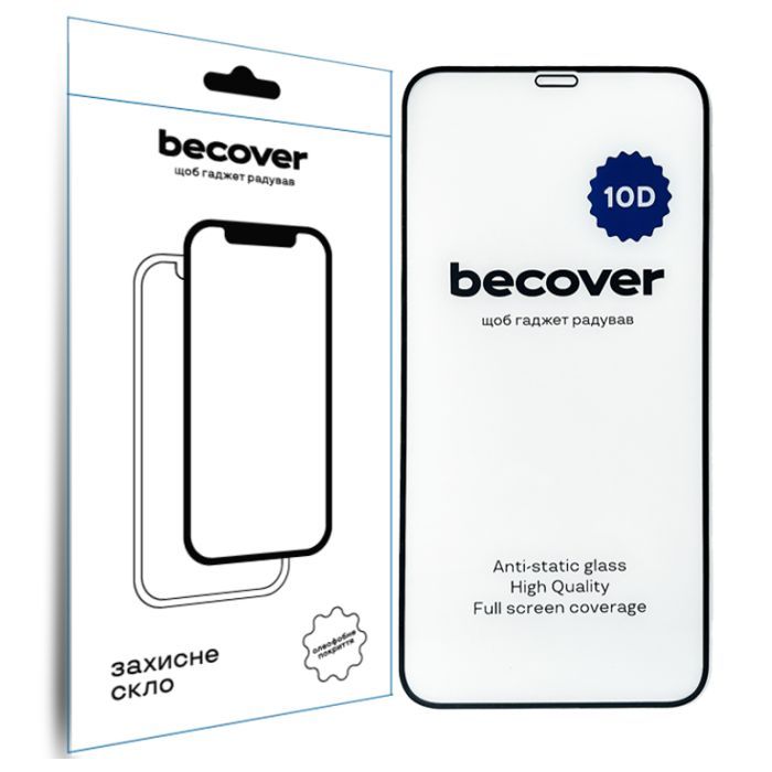 Стекло защитное BeCover Apple iPhone XR 10D Black Фото