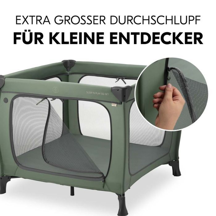 Детский манеж Hauck Sleep N Play SQ Dark Green Фото 1