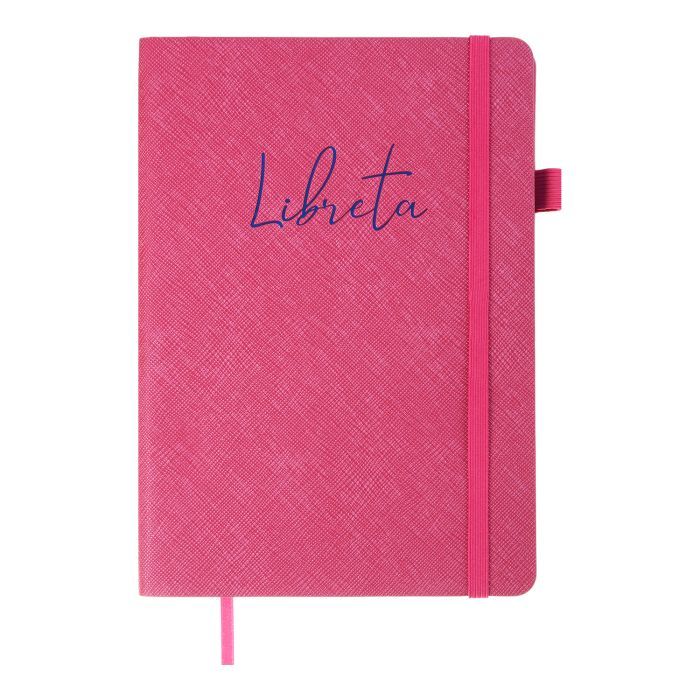 Книга записная Buromax LIBRETA А5 96 аркушів крапка, малиновий Фото